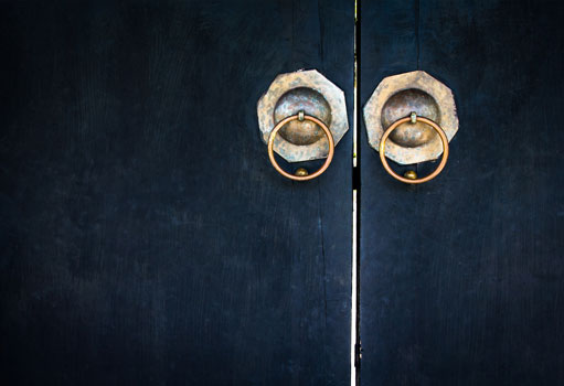 Door Handle, Blue Door | Avantte Interior Design